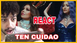 Brasileño reaccionando Farina, Thalía - Ten Cuidao (Video Oficial) | EDY KENDALL