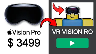 Someone made APPLE VISION PRO in Roblox