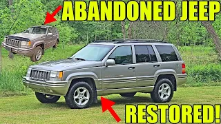 Restoring An Abandoned 5.9 Grand Cherokee! 4 Week Jeep Transformation Fixing & Detailing EVERYTHING!