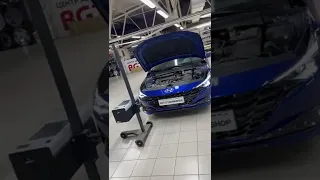 Hyundai Elantra - мощный светодиодный лазерный свет