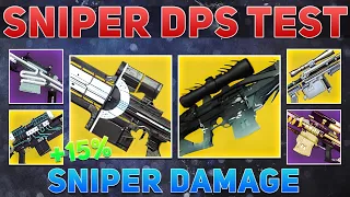 The BEST Sniper DPS for Season 23 (Sniper Damage Testing) | Destiny 2 Season of the Wish