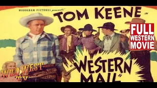 Western Mail 1942 * Tom Keene * Full Western Movie * WildWest Tv Westerns