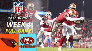 Arizona Cardinals Vs. San Francisco 49ers FULL GAME 3RD Week 4 10/01/23 |NFL 2023 |