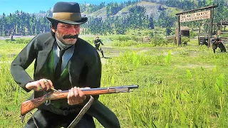 Dutch's Gang/Wapiti Indians vs O'Driscoll Boys | Red Dead Redemption 2 NPC Wars 85