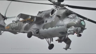 ILA BERLIN AIR SHOW 2014 - MIL MI-24 HIND ATTACK HELICOPTER - THE FLYING TANK IN ACTION