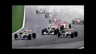F1 1993 ドニントン 雨のセナの走り 【オンボード】