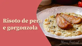 RISOTO DE PERA E GORGONZOLA