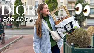 I bought a Christian Dior bag for 40€ at a Paris auction | VINTAGE THRIFTING
