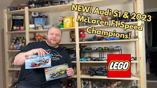 NEW! Lego Speed Champions Audi S1 & McLaren F1! PT. 2 (An Unboxing and Review!)
