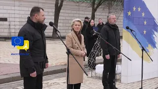 Von der Leyen, Meloni in Kiev to mark two years of war! #Russia #Ukraine #VonderLeyen