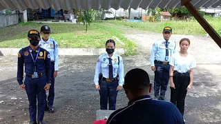 Briefing them first before posting FuLLy Briefing.SECURITY GUARD.