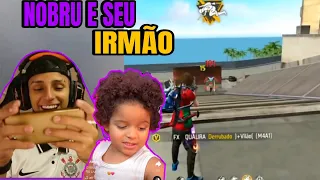 IRMÃO DO NOBRU DE 2 ANOS DE IDADE FAZENDO GAMEPLAY FOFO🥹🥰!!!AO VIVO NA LIVE DO NOBRU!!