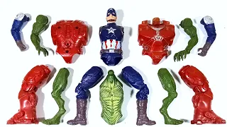 Assemble Toys ~ Lizard Vs Captain America Vs IronBuster ~ Avengers Superhero Toys