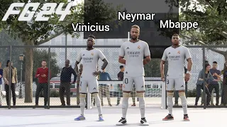 FC 24 VOLTA - Neymar Mbappe Vinicius vs Haaland De Bruyne Walker - VOLTA 3v3