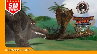 Sarcosuchus vs Titanoboa : Dinosaurs Battle Special #dinosaursbattles #dinosaur #dinosaurs