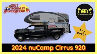 2024 nuCamp Cirrus 920 Truck Camper Tour! Full Dry Bath!