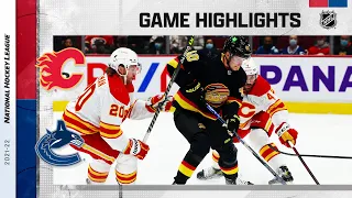 Flames @ Canucks 2/24 | NHL Highlights 2022