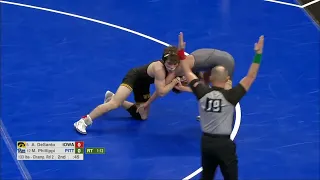 Austin DeSanto vs Micky Phillippi 133 lbs Rd2 | NCAA Wrestling Championshis 2022