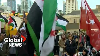 Rallies held across Canada against Israeli airstrikes in Gaza