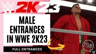 Male entrances in wwe 2k23 | #wwe2k23