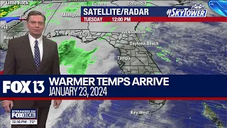 Warmer temperatures arrive in Tampa Bay | Jan. 23, 2024