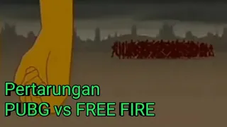 Pertarungan PUBG vs FREE FIRE |™ VERSI STICKMAN