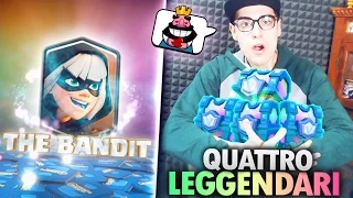 APRO 4 Bauli LEGGENDARI !!! alla RICERCA della FUORILEGGE su Clash Royale