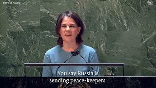 Foreign Minister Annalena Baerbock:  Emergency Special Session of the UN General Assembly on Ukraine