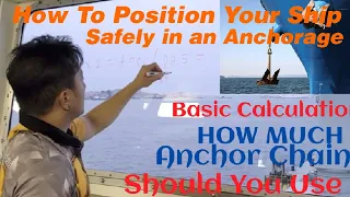 How to compute Anchor schackles based on depth of water.