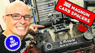 DO CARB SPACERS REALLY WORK? 4-HOLE VS OPEN (360 MAGNUM-HP & AF-FULL DYNO RESULTS)