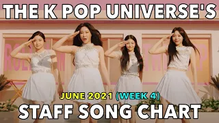 TOP 50 • THE K POP UNIVERSE'S STAFF SONG CHART (JUNE 2021 - WEEK 4)