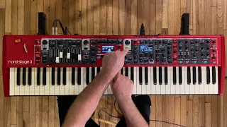 How to Split Sounds ~ NORD Stage 3 ~ Tutorial