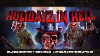 Holidayz In Hell Haunted House Halloween Horror Nights (2023) Universal Studios Hollywood
