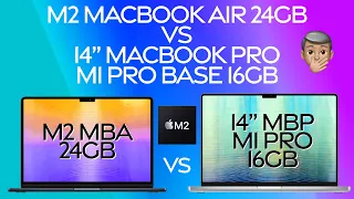 24GB M2 MacBook Air vs 14" MacBook Pro M1 Pro Base in Pro Photography Workflow!