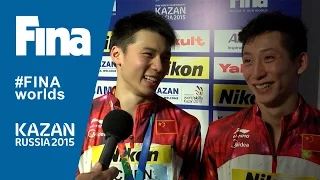 Yue Lin and Aisen Chen: winners of Men's 10m Synchro Platform in Kazan (RUS)