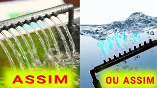 Como usar filtro interno com FLAUTA em aquário ( 2 formas )