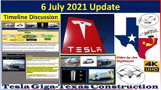 Tesla Gigafactory Texas 6 July 2021 Cyber Truck & Model Y Factory Construction Update (07:30AM)