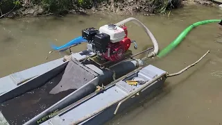 Testing the new dredge with dream mat in Missouri