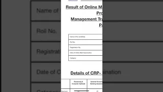 My ibps po mains scorecard 🫠🎯