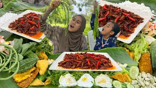 ASMR MUKBANG , SAMBAL MERCON PEDAS BERAPI🔥 !! Hbis diet