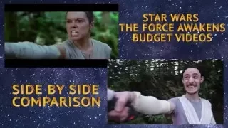 Star Wars: The Force Awakens Trailer (Side By Side Comparison) - Budget Videos