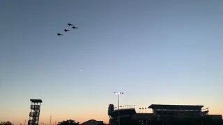 Jet flyover at Texas A&M vs Alabama football game Oct 9 2021 Aggies win 41 - 38