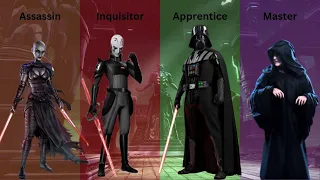 All 6 Sith Ranks (Imperial Era)