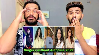 Real Voice Without Autotune Indian Singers 😱| MUZIX | Reaction Usama with khizar