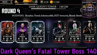 Dark Queen’s Fatal Tower Bosses 140 & Hard Battle Fight + Reward | MK Mobile