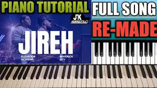 Jireh Piano Tutorial By Elevation Worship & Maverick City  - FULL SONG #ccm