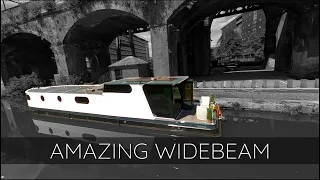 AMAZING WIDEBEAM CANAL BOAT!! MANCHESTER UK! | FPV CINEMATIC