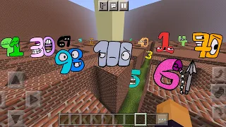 ESCAPING 1-100 Number Lore in Maze in Minecraft PE