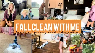FALL 2023 CLEAN WITH ME | CLEAN & DECORATE | WHOLE HOUSE CLEAN