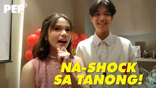 Ashley Sarmiento, Marco Masa nagulat sa tanong ng reporter | PEP Interviews